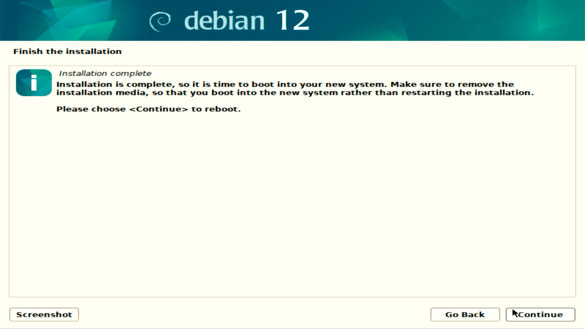 Debian 12 Base System Installation