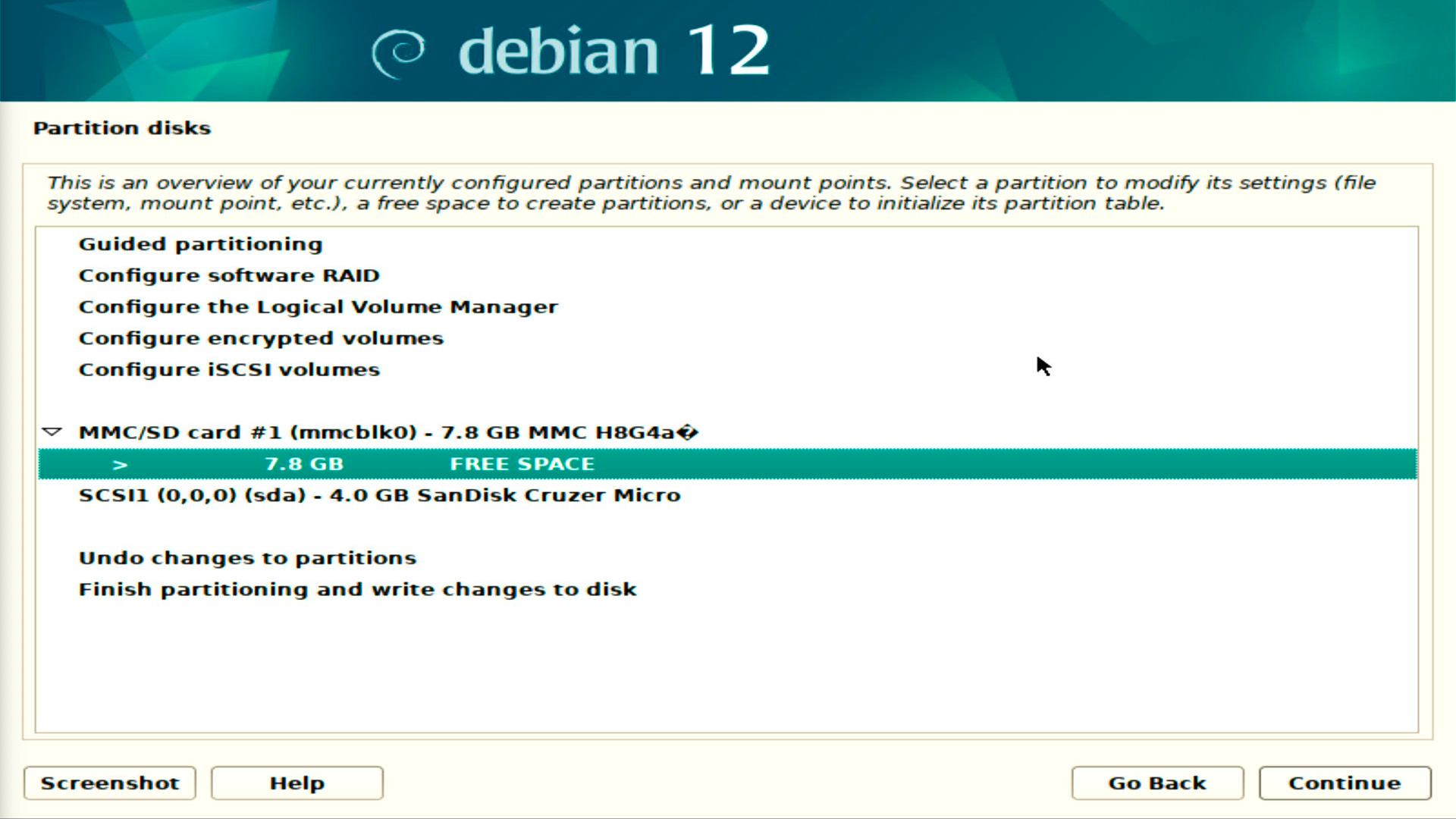 Debian 12 Disk Summary After Deletion