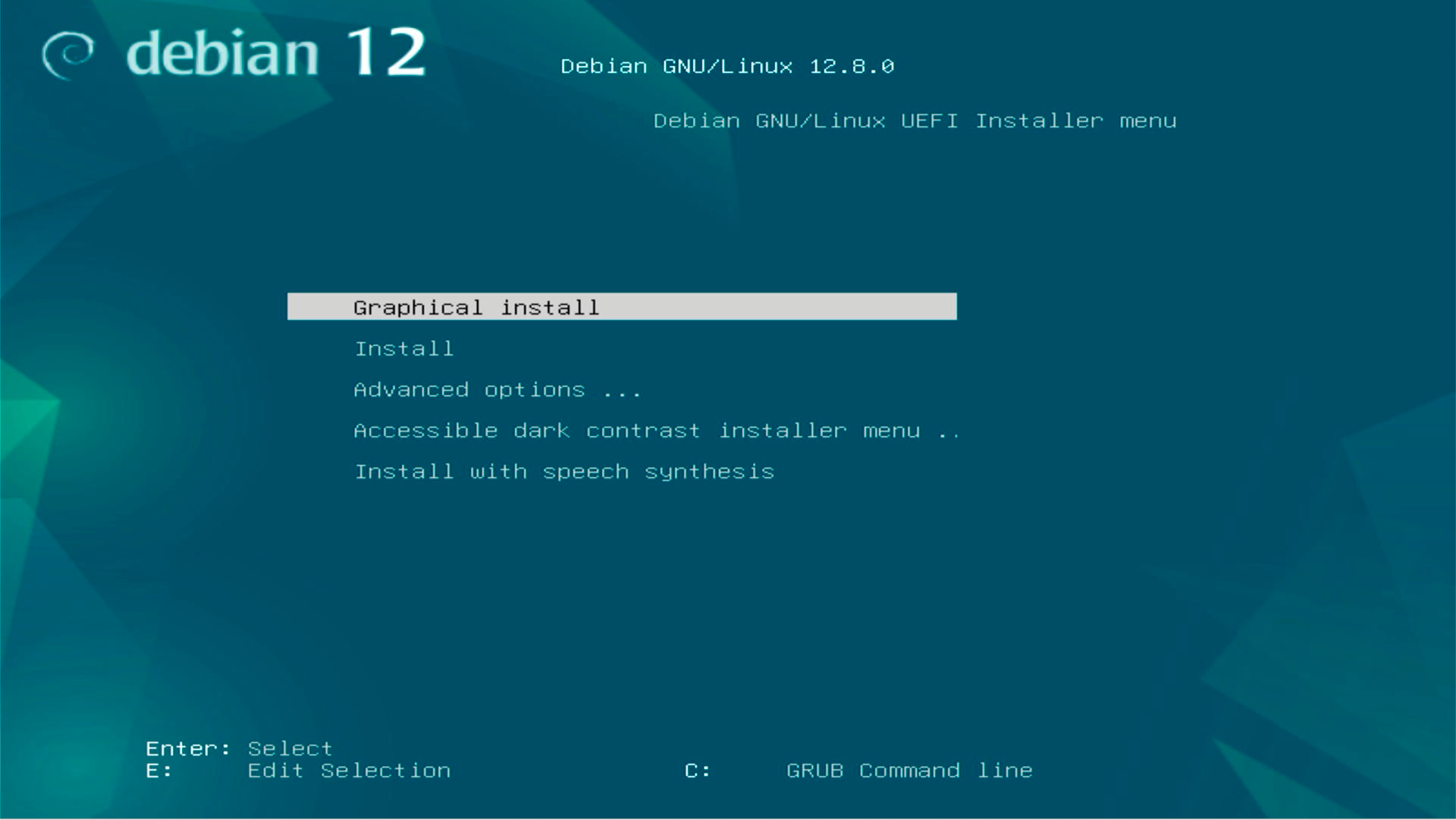 Debian 12 Graphical Install